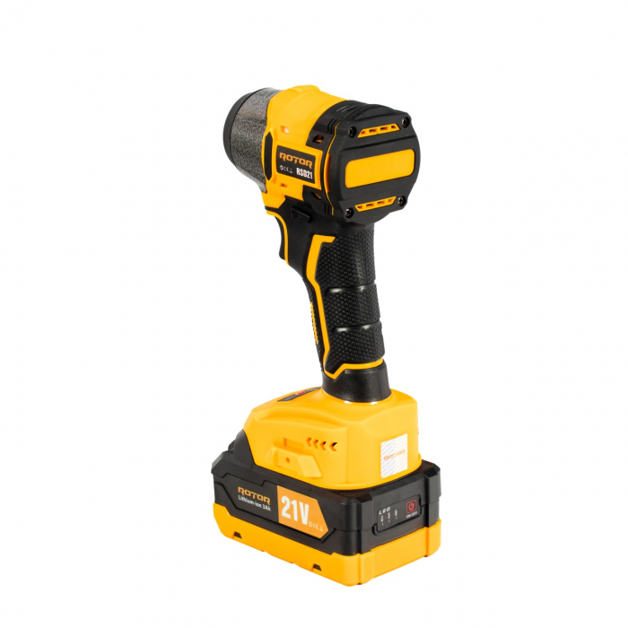 Autofiletanta cu impact pe acumulator ROTOR RSD21, 21 V /3 Ah, 240 Nm,2200 rot/min, 3400 BPM [3]