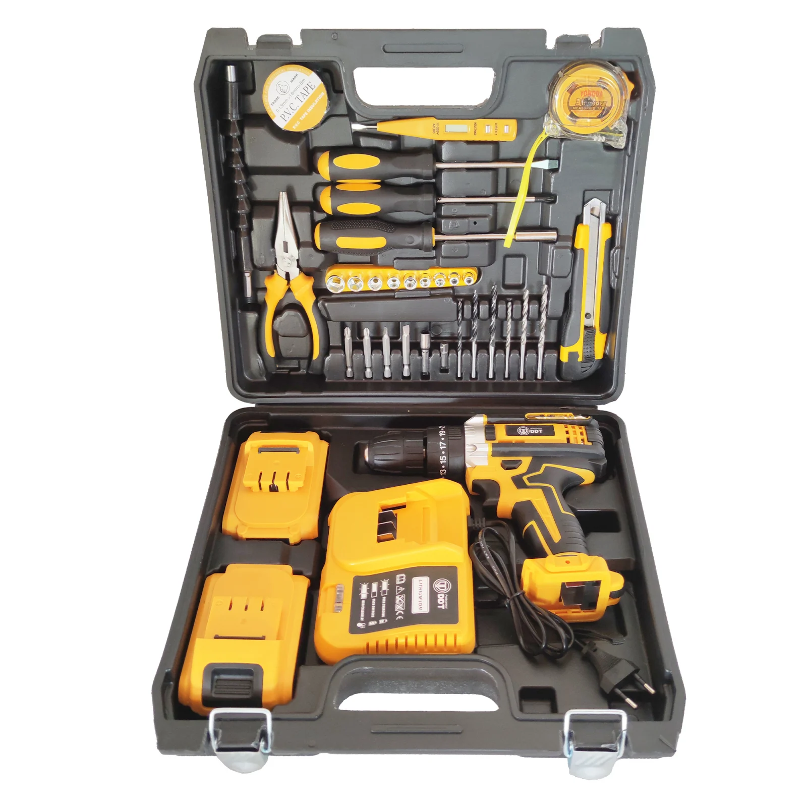 Autofiletanta cu 2 acumulatori 21 V, 3 Ah, incarcator + 30 accesorii , DDT, 1350 Rpm , mandrina 10 mm [3]