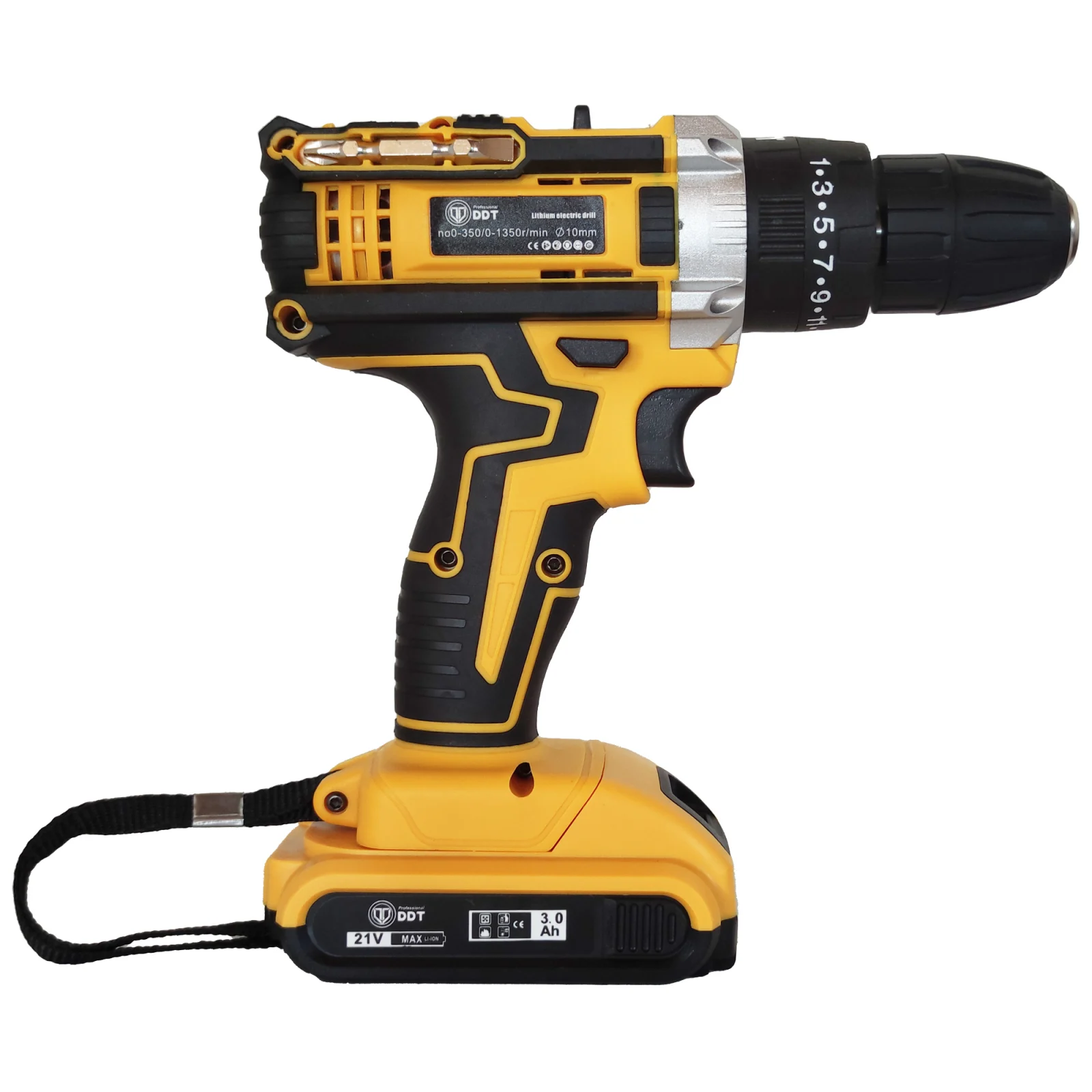 Autofiletanta cu 2 acumulatori 21 V, 3 Ah, incarcator + 30 accesorii , DDT, 1350 Rpm , mandrina 10 mm [5]