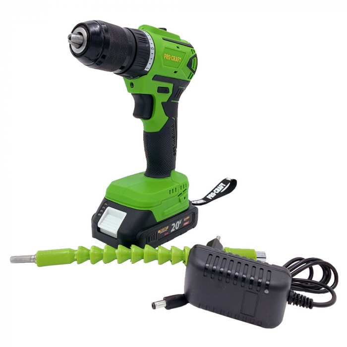 Autofiletanta pe acumulator PROCRAFT PA18LiN, 20 V DC, 2 Ah, 0-600/0-2100 rpm [4]