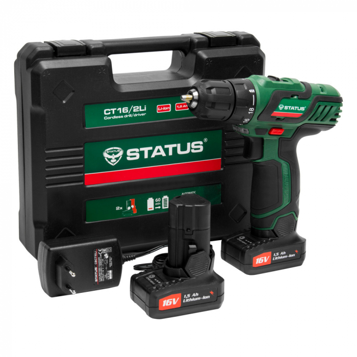 Autofiletanta Status CT16-2Li, fara fir, 2 Acumulatori, 16V, 1500 mAh, Model Nou 2020, Italia [3]