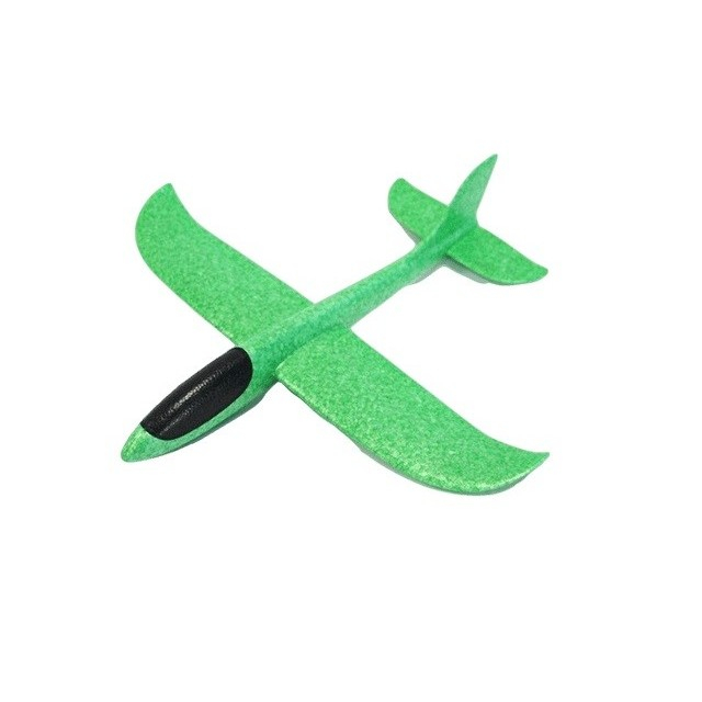 Avion planor din polistiren in punga , lungime 47 cm , Verde , Flippy [1]