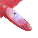 Avion Planor Flippy, cu Lumini pe Toata Lungimea, din Poliester, 48 cm, Rosu [3]