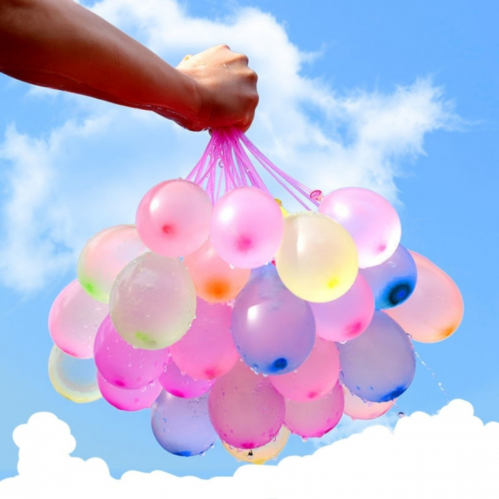 Baloane de Apa pentru Distractii, Flippy, Baloane cu Umplere Rapida, Baloane de Lupta cu Apa, 111 bucati, din Emulsie, Multicolor [1]