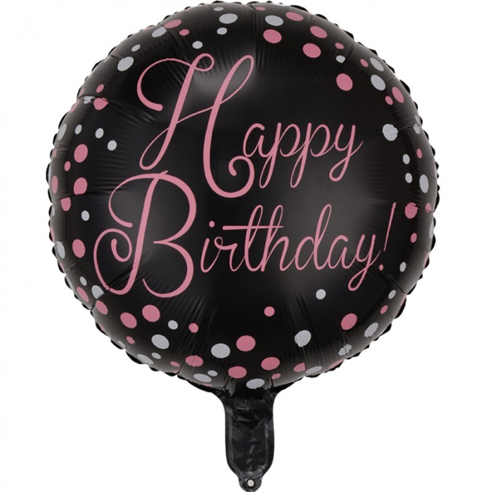 Balon din Folie Metalizata, Flippy, Figurine, Model 2, Happy Birthday, Tematica Aniversare, 45 cm, Ambalaj Individual, Pai Inclus, Umflare cu Aer sau Heliu, Multicolor [1]