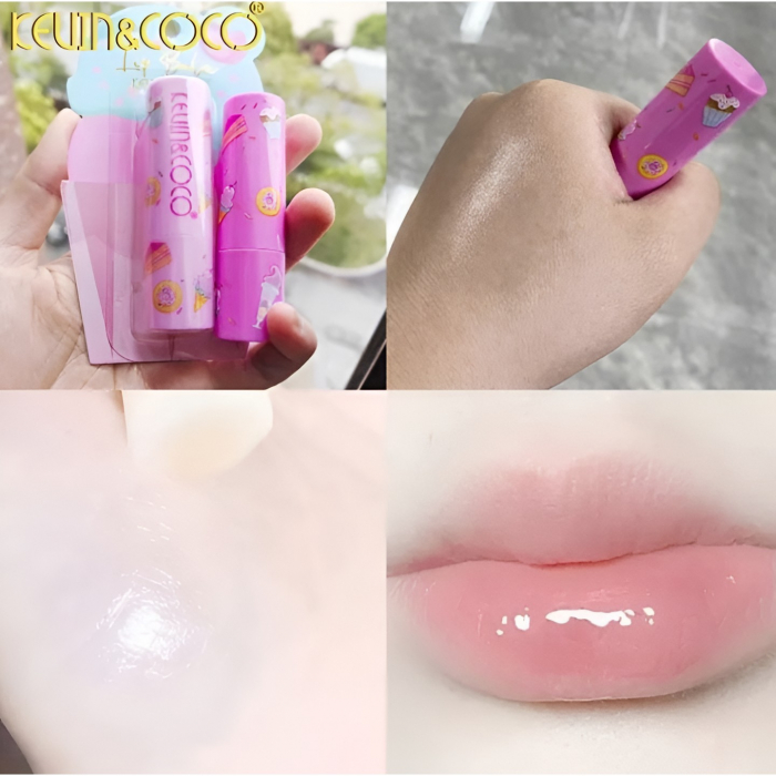 Balsam de Buze, Kevin&amp;Coco, Ice Cream, Hidratare, Catifelare, Cremos, 13.5x7.5x2 cm, Roz [4]