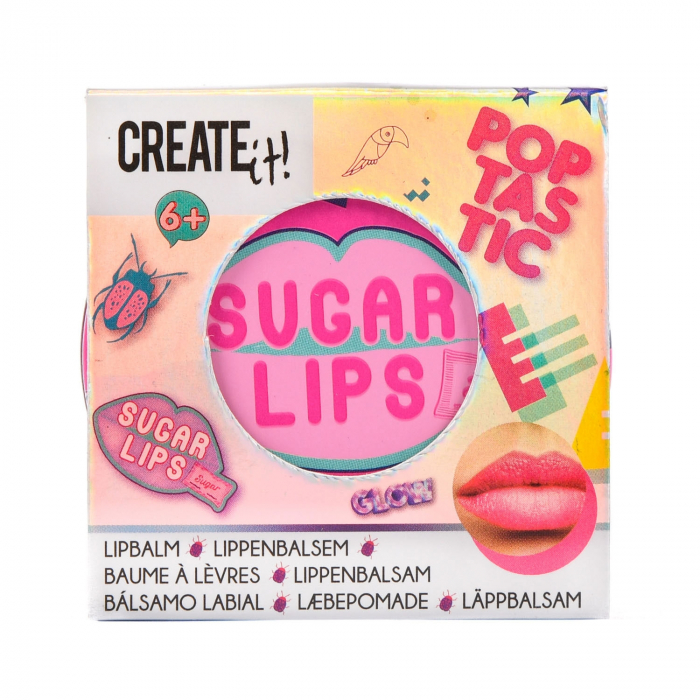 Balsam de buze Poptastic pentru fetite Create It! Roz inchis [1]