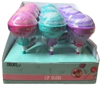 Balsam pentru buze Create It! Forma de acadea, Bubble gum, Mov [2]