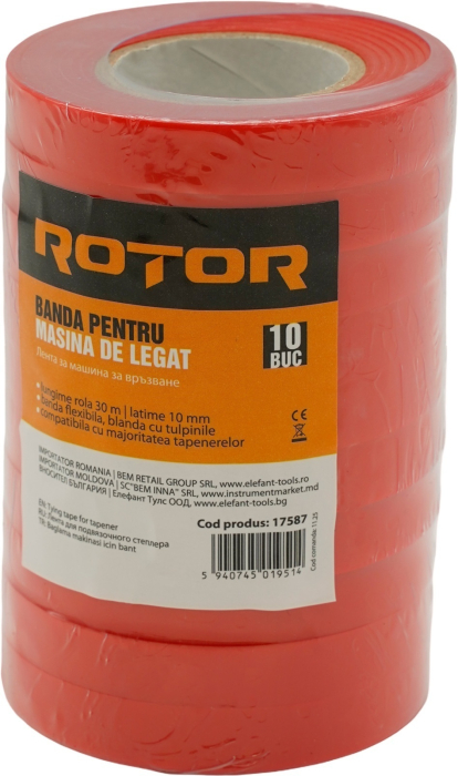 Banda pentru masina de legat 30m ROTOR - Pachet 10 bucati [2]