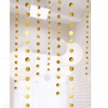 Banner cu Cerculete, Flippy, Tip Franjuri, 4 m, Rola de Ata Inclusa, Auriu [1]