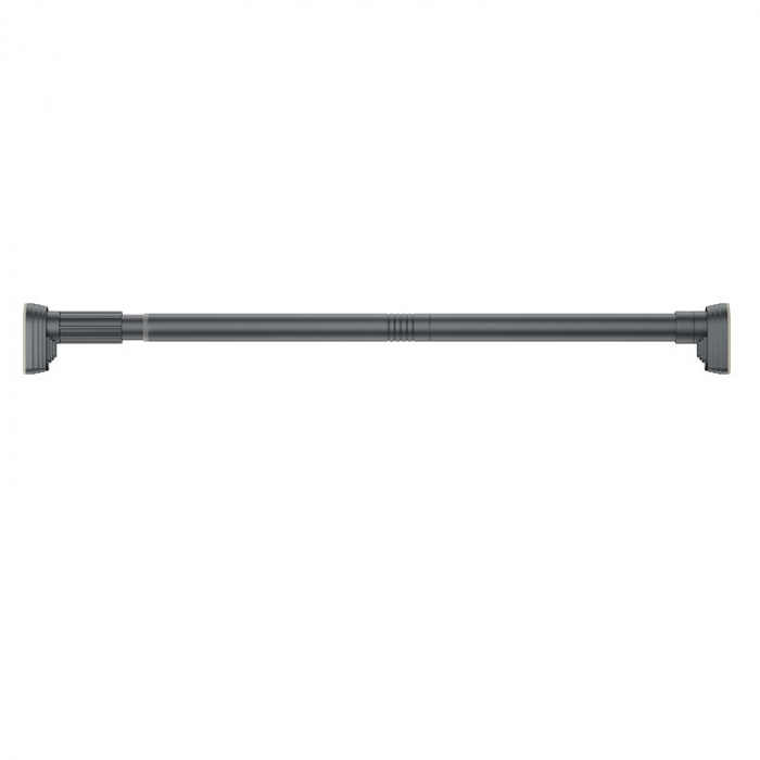 Bara Telescopica Multifunctionala, Flippy, din Otel Inoxidabil si ABS, Utilizare Universala, Extensie 185 - 205 cm, Fara Perforare Perete, Gri [1]