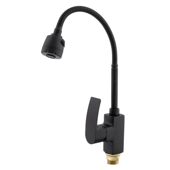 Baterie bucatarie dus flexibil cu 2 functii MIXXUS MAGNUM 011-2 (NUT) BLACK REFL. [1]