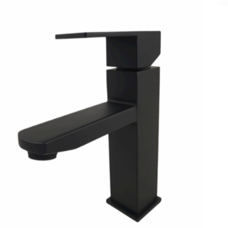 Baterie bucatarie MIXXUS KUB-001 BLACK din otel inoxidabil, Monocomanda, Racorduri incluse [6]