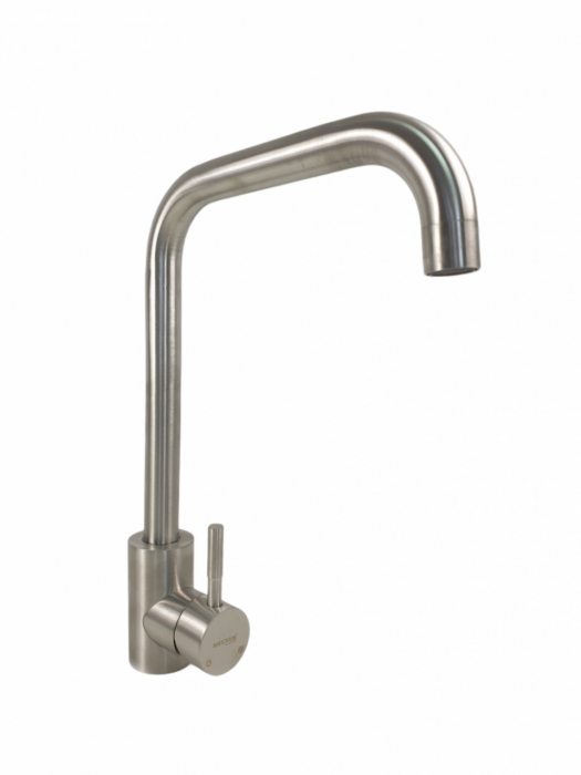 Baterie bucatarie MIXXUS SUS-011-G din otel inoxidabil, Monocomanda, Racorduri incluse [1]