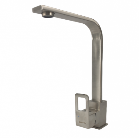 Baterie bucatarie MIXXUS FIT-011 din otel inoxidabil, Monocomanda, Racorduri incluse [2]