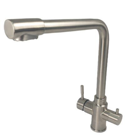 Baterie bucatarie MIXXUS SUS-021 din otel inoxidabil, Monocomanda, Racorduri incluse [3]