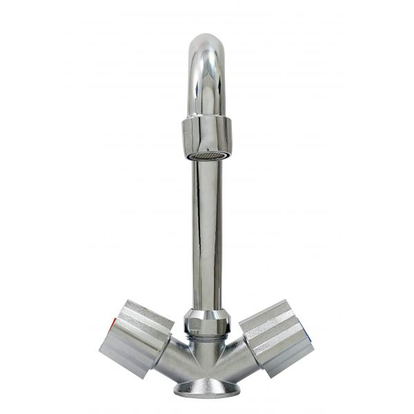 Baterie lavoar R4623 TRIGOR, Dublu comanda, cartus ceramic 40mm, Racorduri incluse [2]