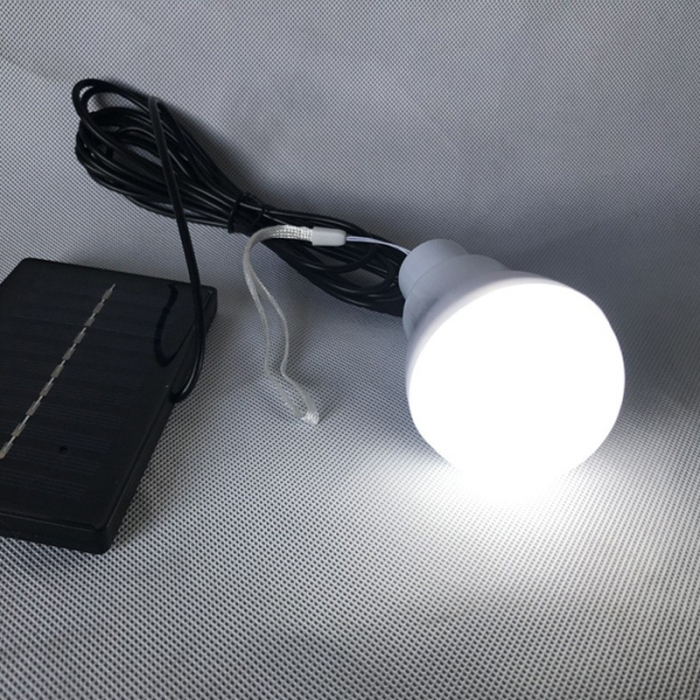 Bec portabil cu panou solar Flippy, pentru camping, utilizare exterior/interior, 3.6V, 400 mAh, 6.2 x 10 cm, alb rece [3]