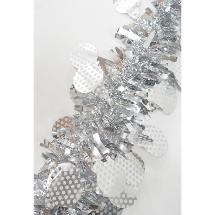 Beteala Craciun, Flippy, argintiu, marimea:  2 m x 11 cm x 9 cm material:folie PVC, interior/exterior [10]