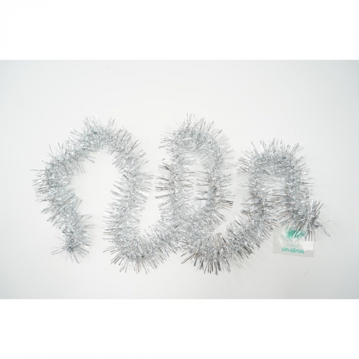 Beteala Craciun, Flippy, argintiu, marimea: 2 m x 8 cm material:folie PVC, interior/exterior [10]