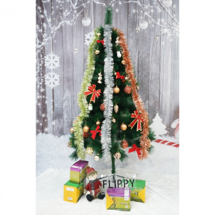 Beteala Craciun, Flippy, argintiu, marimea: 2 m x 9 cm material:folie PVC, interior/exterior [12]