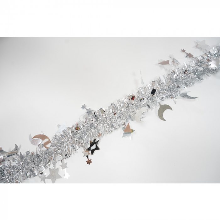 Beteala Craciun, Flippy, argintiu, marimea: 2 m x 9 cm x 5 cm material:folie PVC, interior/exterior [2]