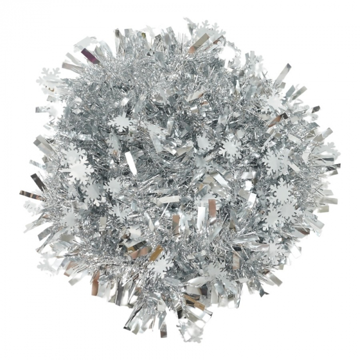 Beteala Craciun, Flippy, argintiu, marimea:  2 m x 9 cm x 9 cm material:folie PVC, interior/exterior [1]