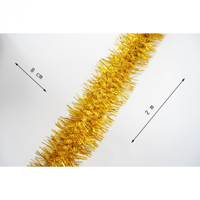 Beteala Craciun, Flippy, aur, marimea: 2 m x 8 cm material:folie PVC, interior/exterior [11]