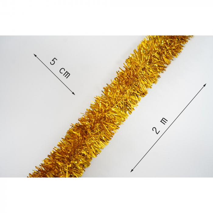 Beteala Craciun, Flippy, auriu, marimea: 2 m x 5 cm material:folie PVC, interior/exterior [6]