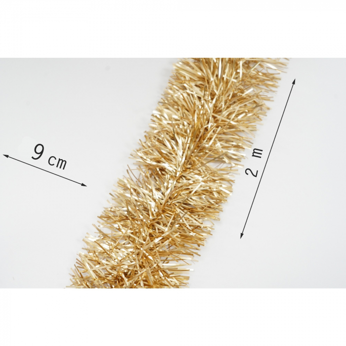 Beteala Craciun, Flippy, auriu, marimea: 2 m x 9 cm material:folie PVC, interior/exterior [6]