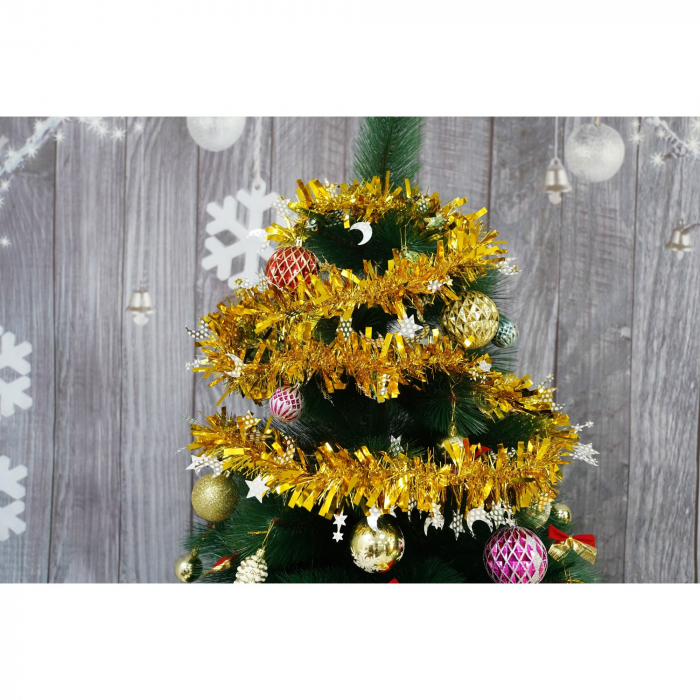 Beteala Craciun, Flippy, auriu, marimea: 2 m x 9 cm x 9 cm material:folie PVC, interior/exterior [8]