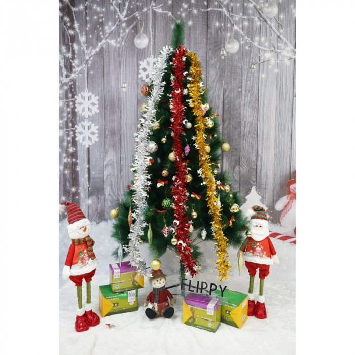 Beteala Craciun, Flippy, auriu, marimea: 2 m x 9 cm x 9 cm material:folie PVC, interior/exterior [16]