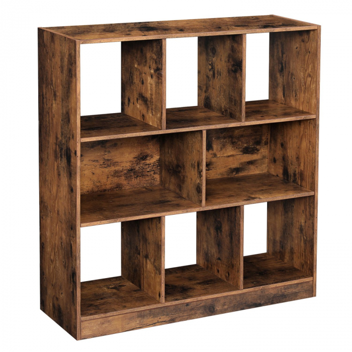 Biblioteca mini, maro, 86x28x94.5 cm [1]