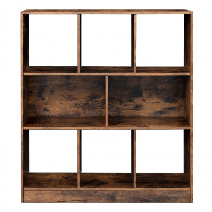 Biblioteca mini, maro, 86x28x94.5 cm [3]