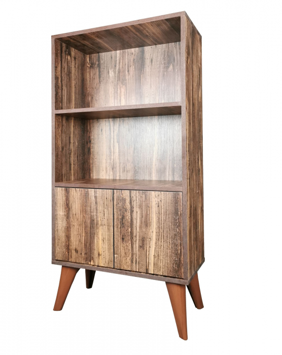 Biblioteca Retro, maro, 60x30x120 cm [2]