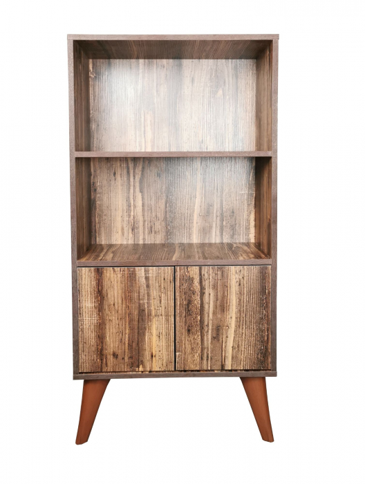 Biblioteca Retro, maro, 60x30x120 cm [1]