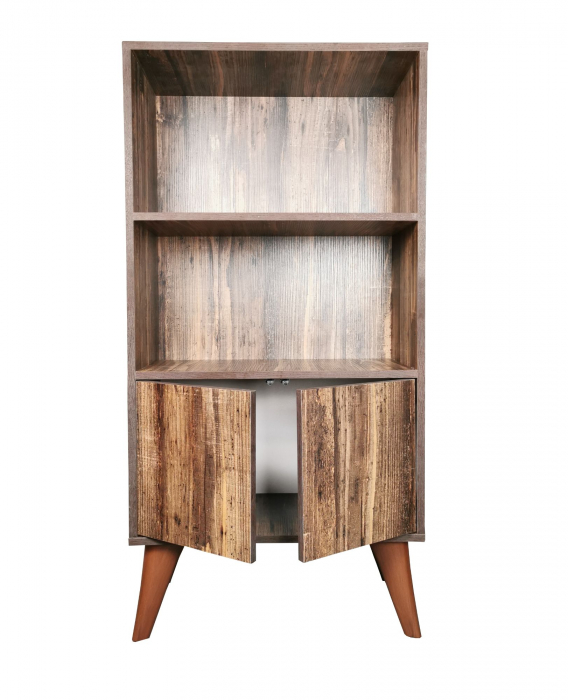 Biblioteca Retro, maro, 60x30x120 cm [3]