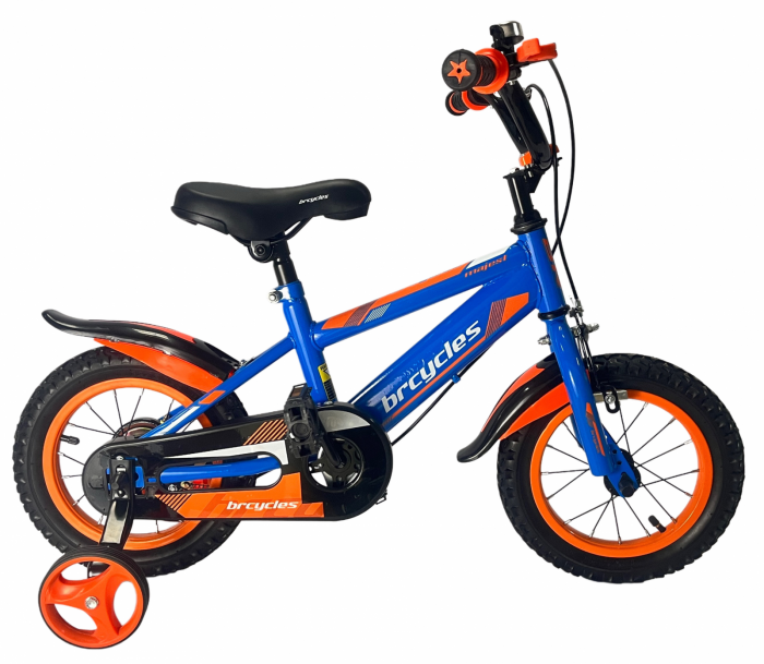 Bicicleta BRC copii 2-4 ani A1201 12" Albastru [2]