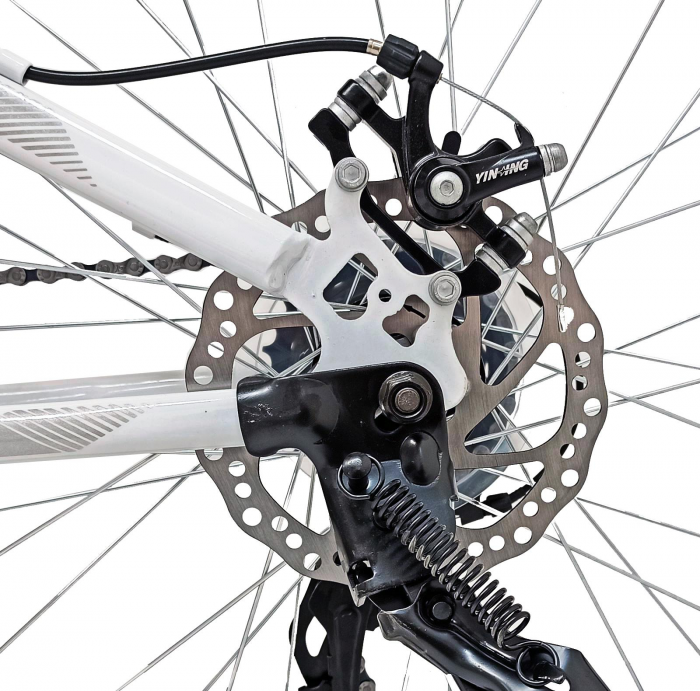Bicicleta MTB-HT 24″ BR Storm, cadru otel 13″ ,21 viteze, Alb [9]
