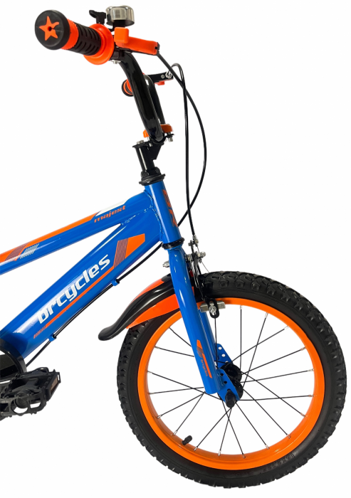Bicicleta BRC copii 4-7 ani A1601 16'' Albastru [7]