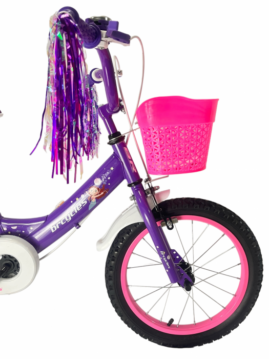 Bicicleta BRC copii 4-7 ani A1602 16'' Mov [3]