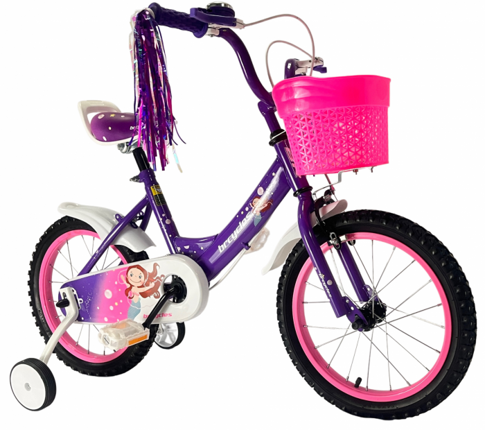 Bicicleta BRC copii 4-7 ani A1602 16'' Mov [2]