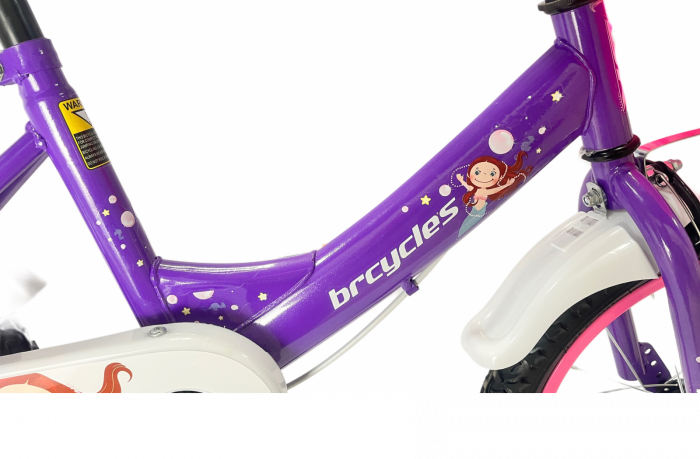 Bicicleta BRC copii 4-7 ani A1602 16'' Mov [5]