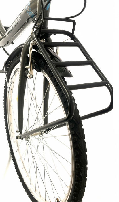 Bicicleta Citadinne Shimano, S2603, 26 inch, Cadru Otel, Gri/Albastru [7]
