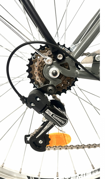 Bicicleta Citadinne Shimano, S2603, 26 inch, Cadru Otel, Gri/Albastru [10]