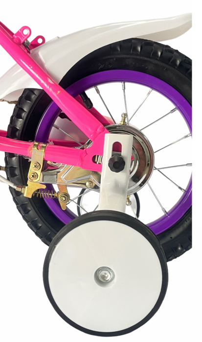 Bicicleta BRC copii 2-4 ani A1202 12" Roz [7]