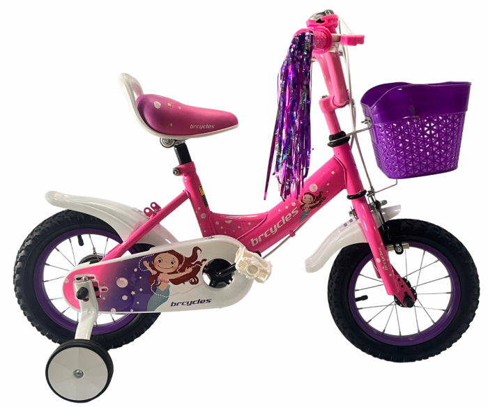 Bicicleta BRC copii 2-4 ani A1202 12" Roz [2]