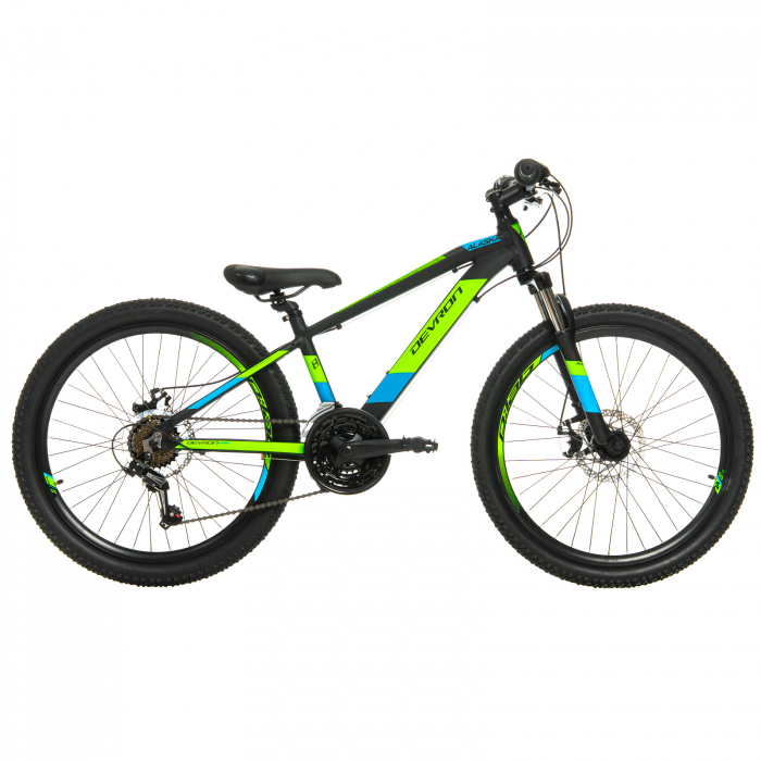 Bicicleta Copii Devron Alaska - 24 Inch, Negru-Verde [1]