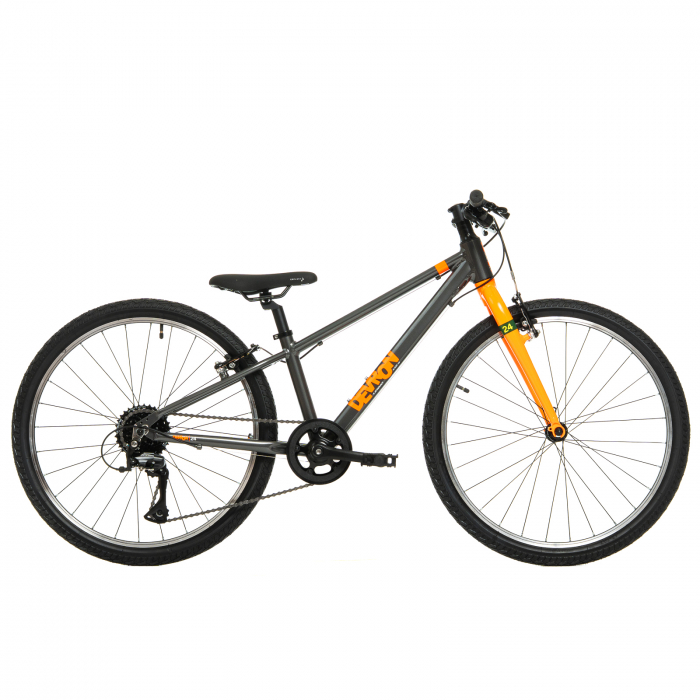 Bicicleta Copii Devron Urbio U2.4 Super Light - 24 Inch, Gri-Portocaliu [1]