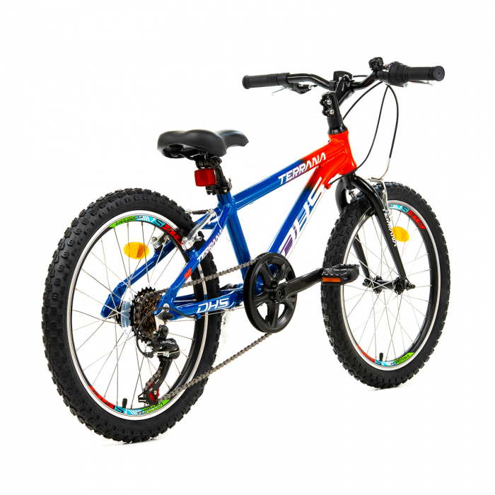 Bicicleta Copii Dhs Terrana 2023 - 20 Inch, Albastru/Rosu [2]